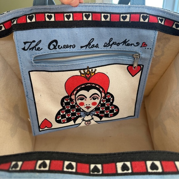 Brighton Tote Bag In Love We Trust Heart Dog Tom Clancy Artwork Shopper NWOT - Picture 5 of 8